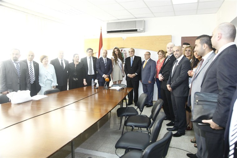 Rina Chibani Miss Lebanon & Minister Abboud